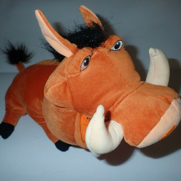 Disney Pumbaa 2002 Feed Me Talking Farting Plush - Picture 2 of 6